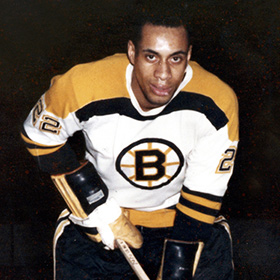 The NHL's first black player, Willie O'Ree, had a short but pathbreaking  stint with the Boston Bruins